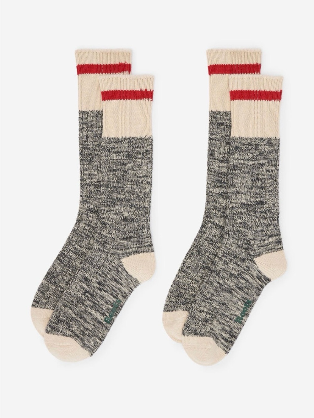 Roots Adult Classic Cotton Cabin Sock 2 Pack